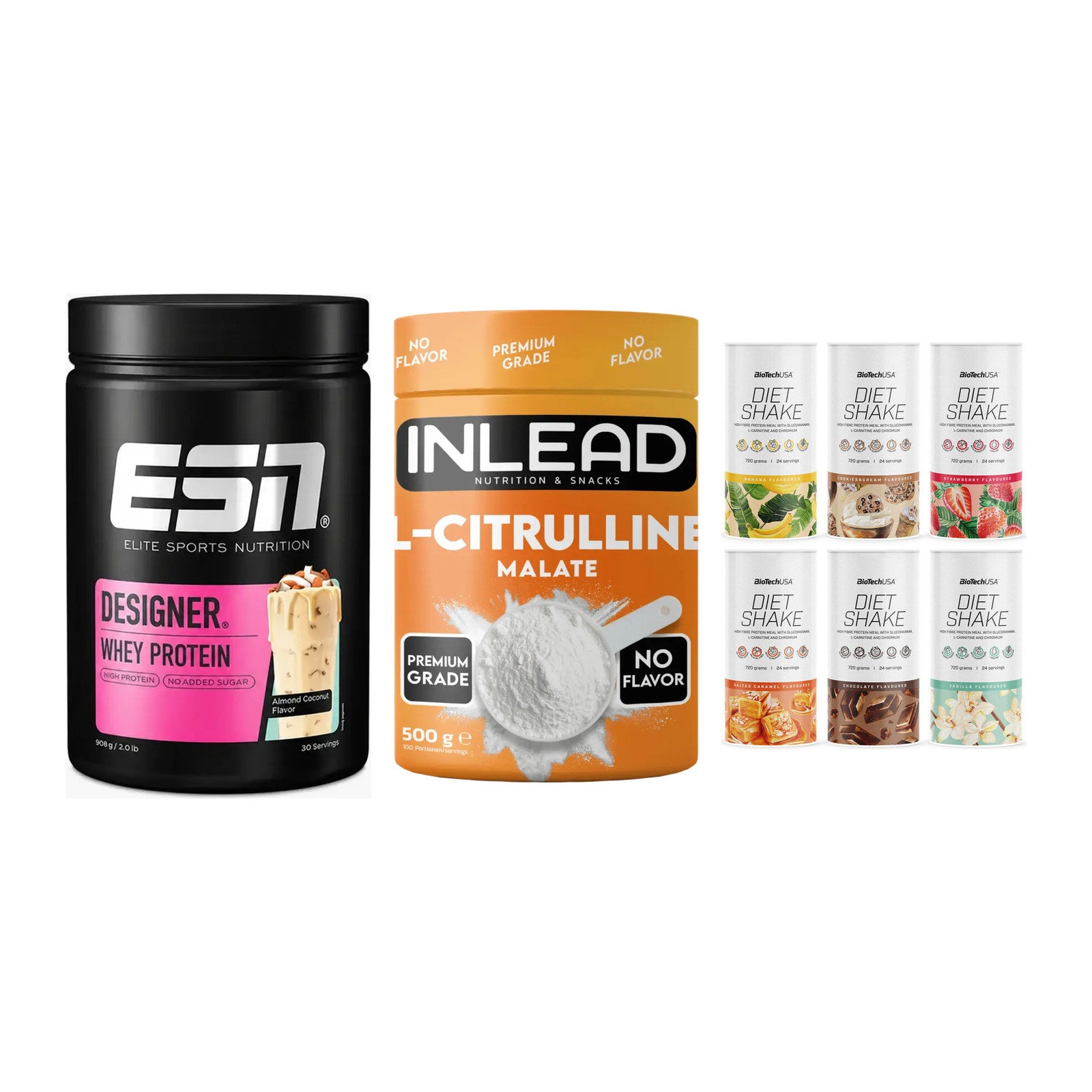 Definitionsphase-Set: ESN Designer + INLEAD L-Citru + BioTech Diet – alle enthaltenen Artikel