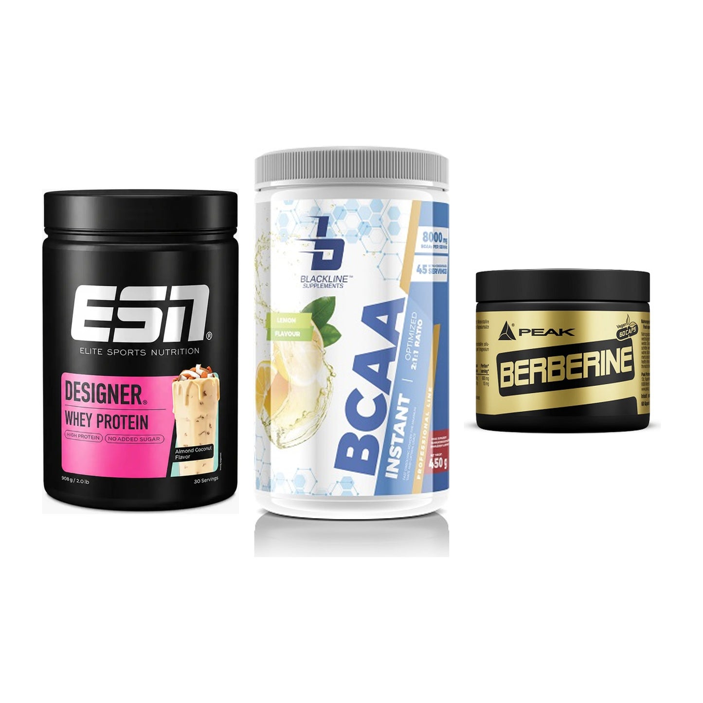 Definitionsphase-Set: ESN Designer + Blackline + Peak Berberine – alle enthaltenen Artikel