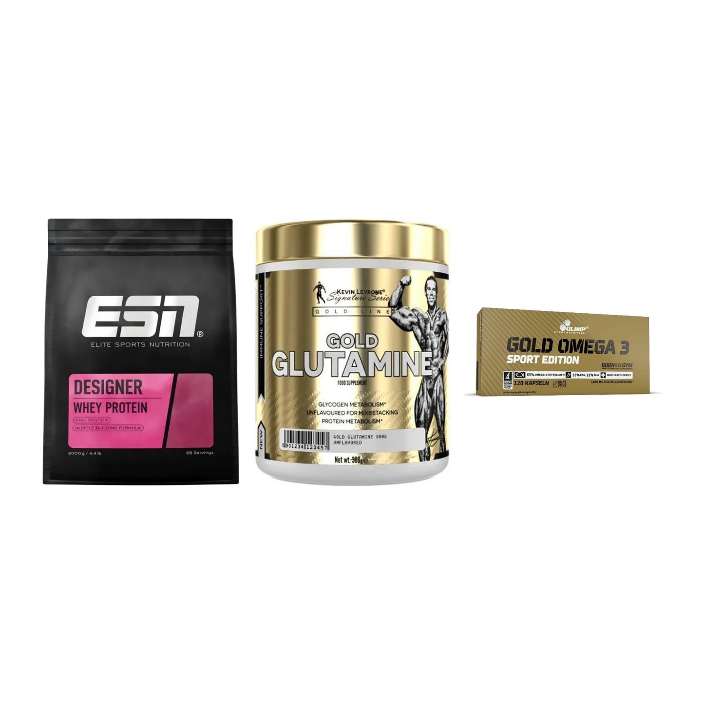 Definitionsphase-Set: ESN Designer + Kevin Levrone + Olimp Omega 3 – alle enthaltenen Artikel
