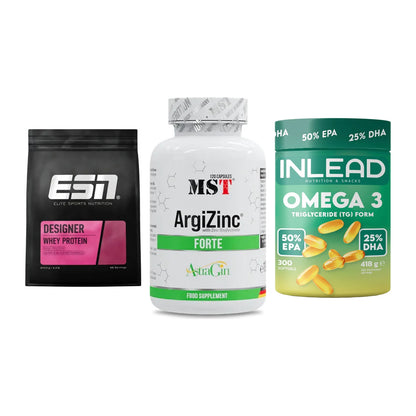 Definitionsphase-Set: ESN Designer + MST ArgiZinc + INLEAD Omega-3 – alle enthaltenen Artikel