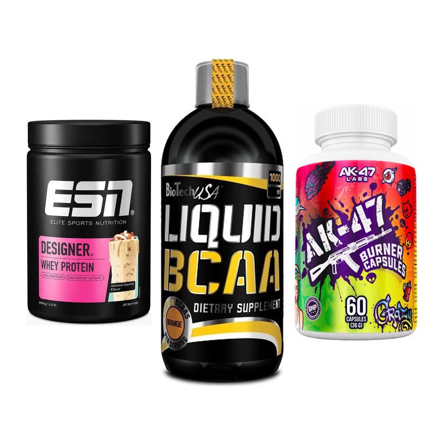 Definitionsphase-Set: ESN Designer + BioTech Liquid + AK47 Labs – alle enthaltenen Artikel