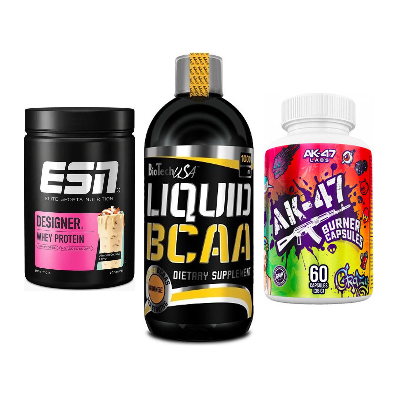 Definitionsphase-Set: ESN Designer + BioTech Liquid + AK47 Labs – alle enthaltenen Artikel