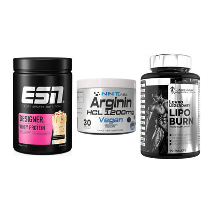 Definitionsphase-Set: ESN Designer + NNT Arginin + Kevin Levrone – alle enthaltenen Artikel