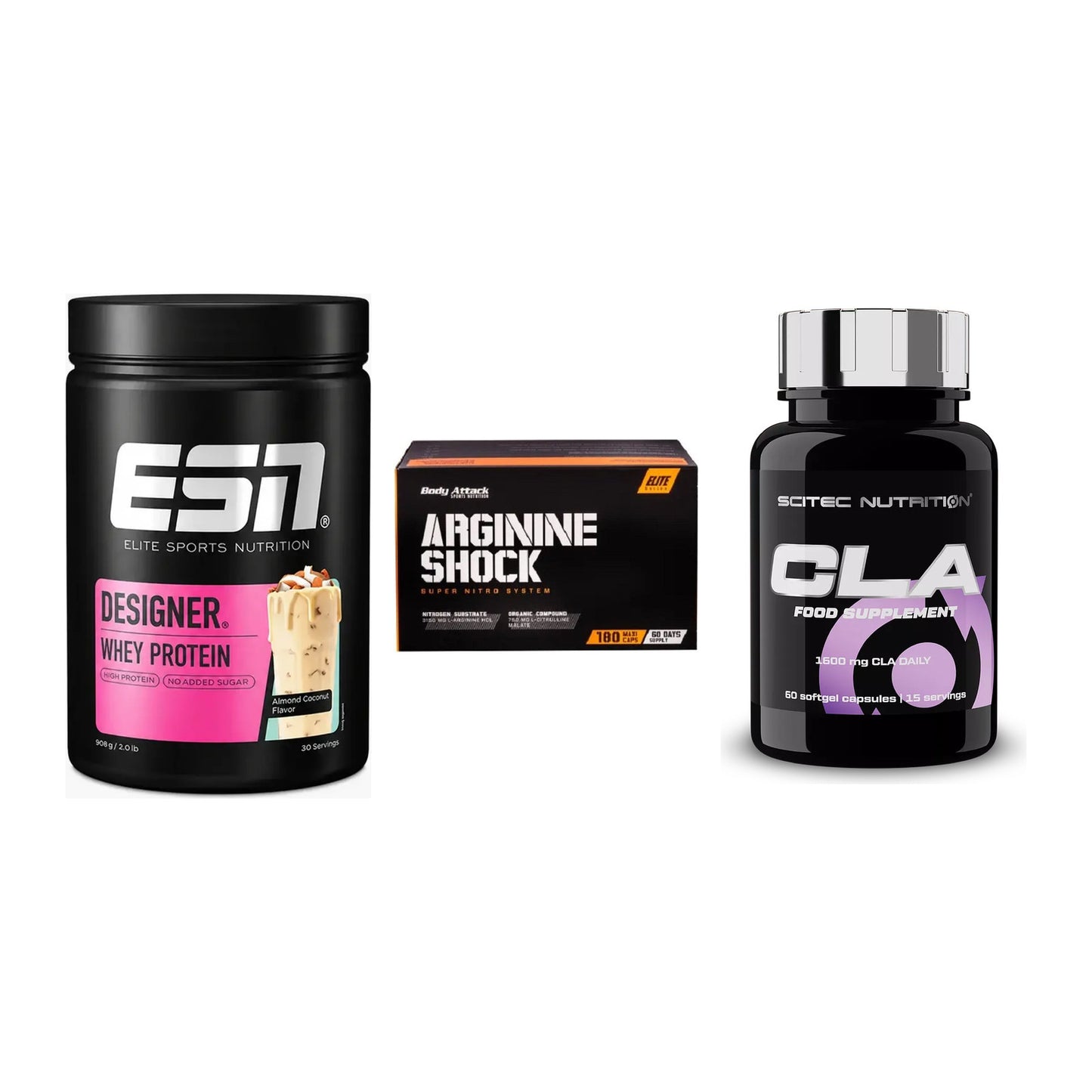 Definitionsphase-Set: ESN Designer + Body Attack + Scitec CLA – alle enthaltenen Artikel