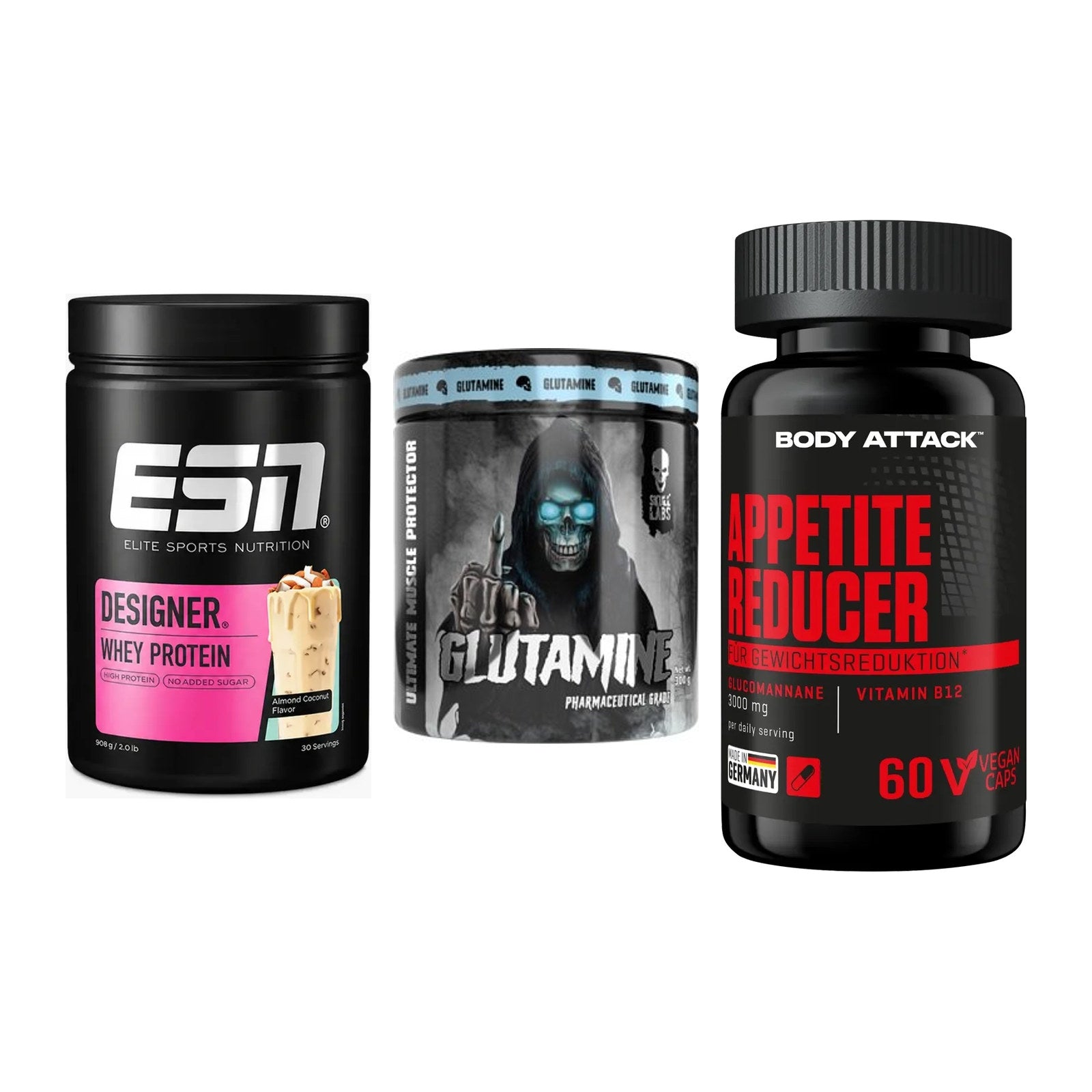 Definitionsphase-Set: ESN Designer + Skull Labs + Body Attack – alle enthaltenen Artikel