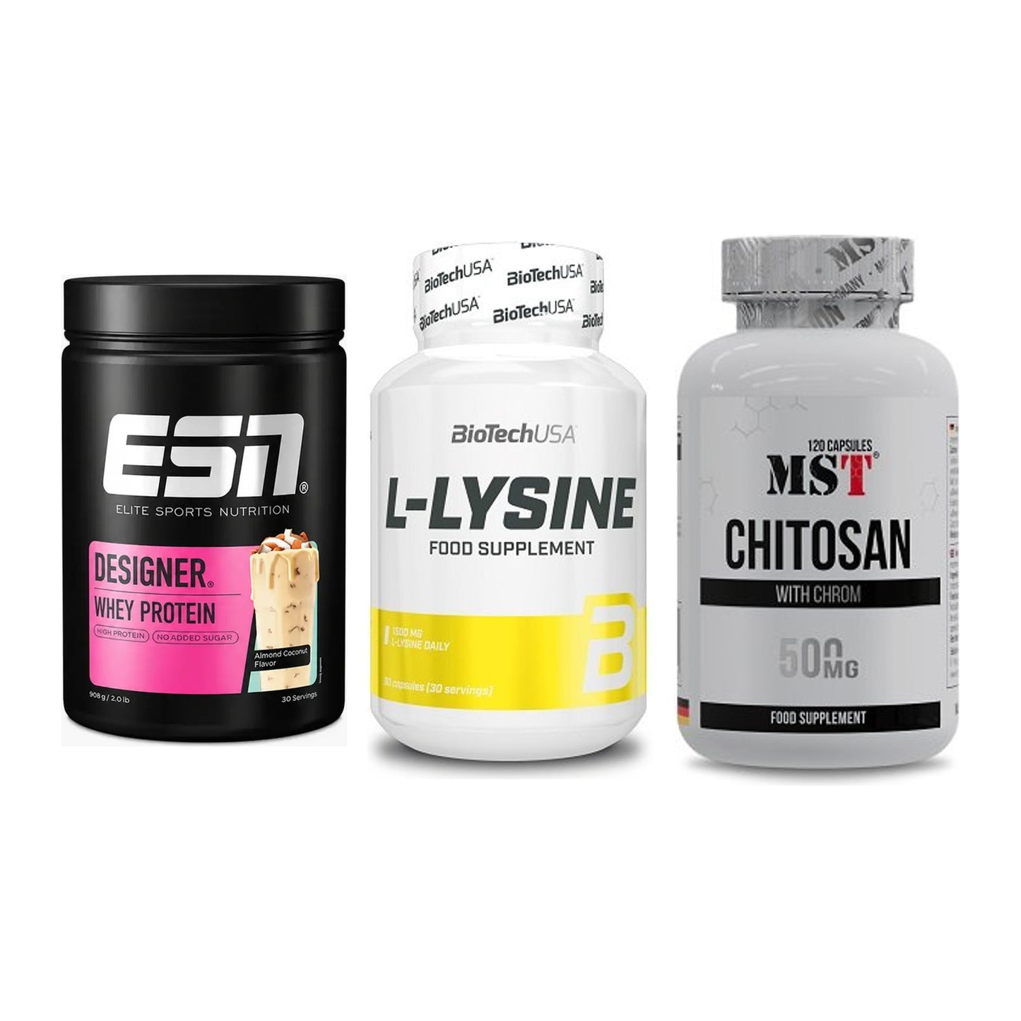 Definitionsphase-Set: ESN Designer + BioTech L-Lysi + MST Chitosan – alle enthaltenen Artikel
