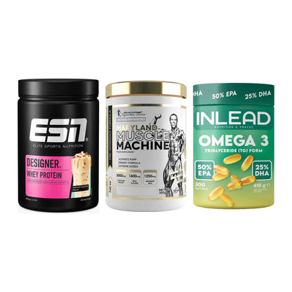 Definitionsphase-Set: ESN Designer + Kevin Levrone + INLEAD Omega-3 – alle enthaltenen Artikel