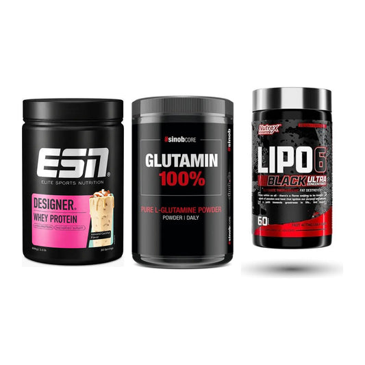 Definitionsphase-Set: ESN Designer + Sinob Core + Nutrex Lipo 6 – alle enthaltenen Artikel