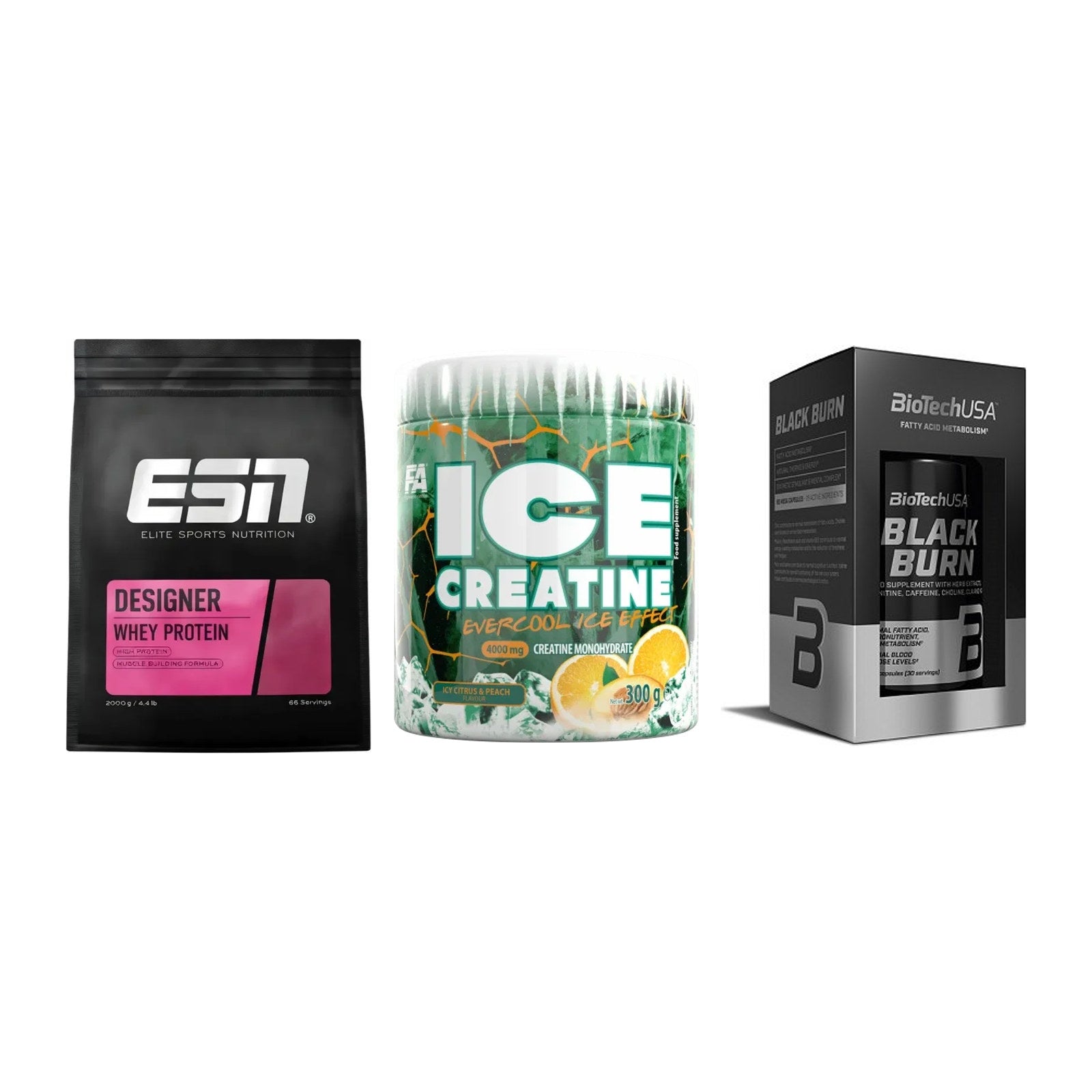 Definitionsphase-Set: ESN Designer + FA Nutrition + BioTech Black – alle enthaltenen Artikel