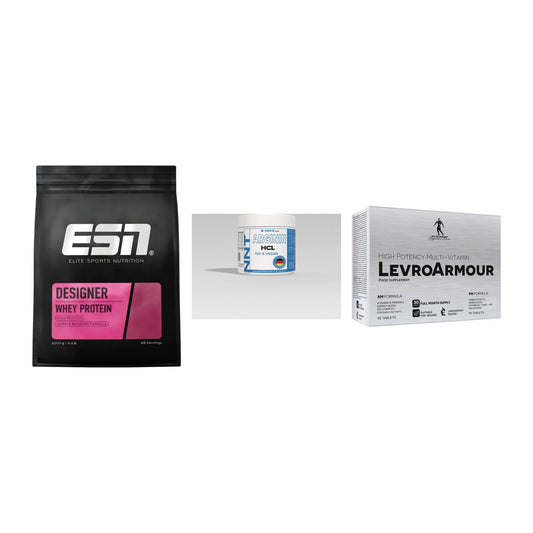 Definitionsphase-Set: ESN Designer + NNT Arginin + Kevin Levrone – alle enthaltenen Artikel