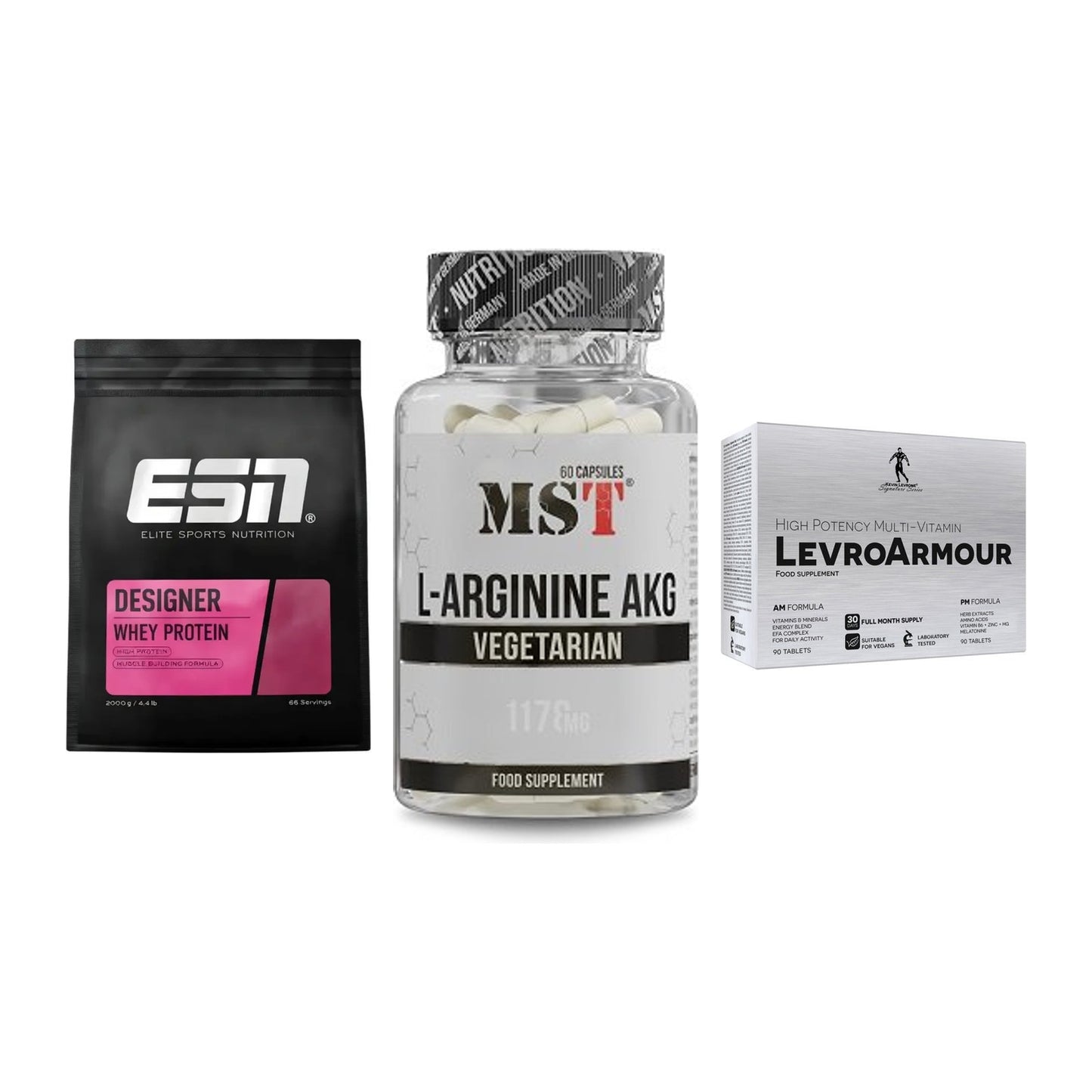 Definitionsphase-Set: ESN Designer + MST Arginin + Kevin Levrone – alle enthaltenen Artikel