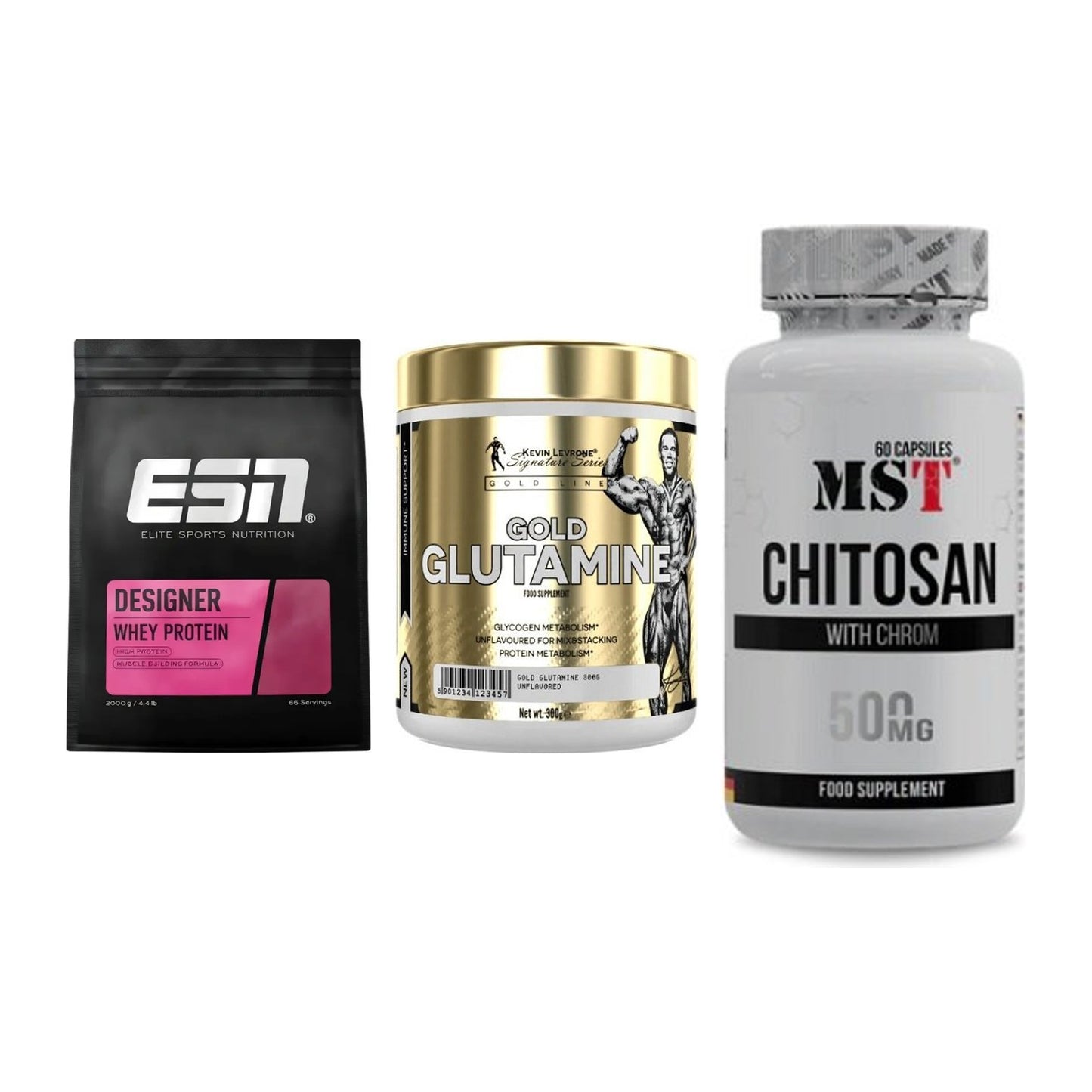 Definitionsphase-Set: ESN Designer + Kevin Levrone + MST Chitosan – alle enthaltenen Artikel