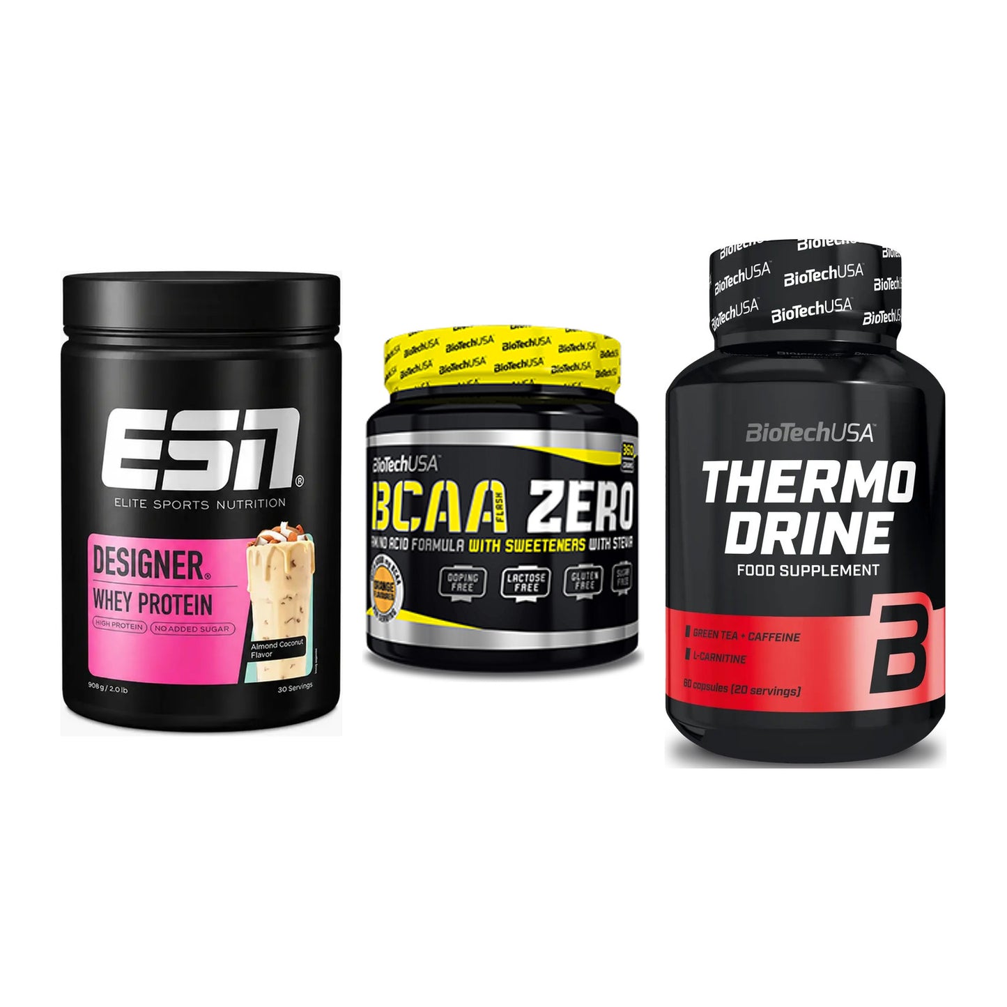 Definitionsphase-Set: ESN Designer + BioTech BCAA + BioTech Thermo – alle enthaltenen Artikel
