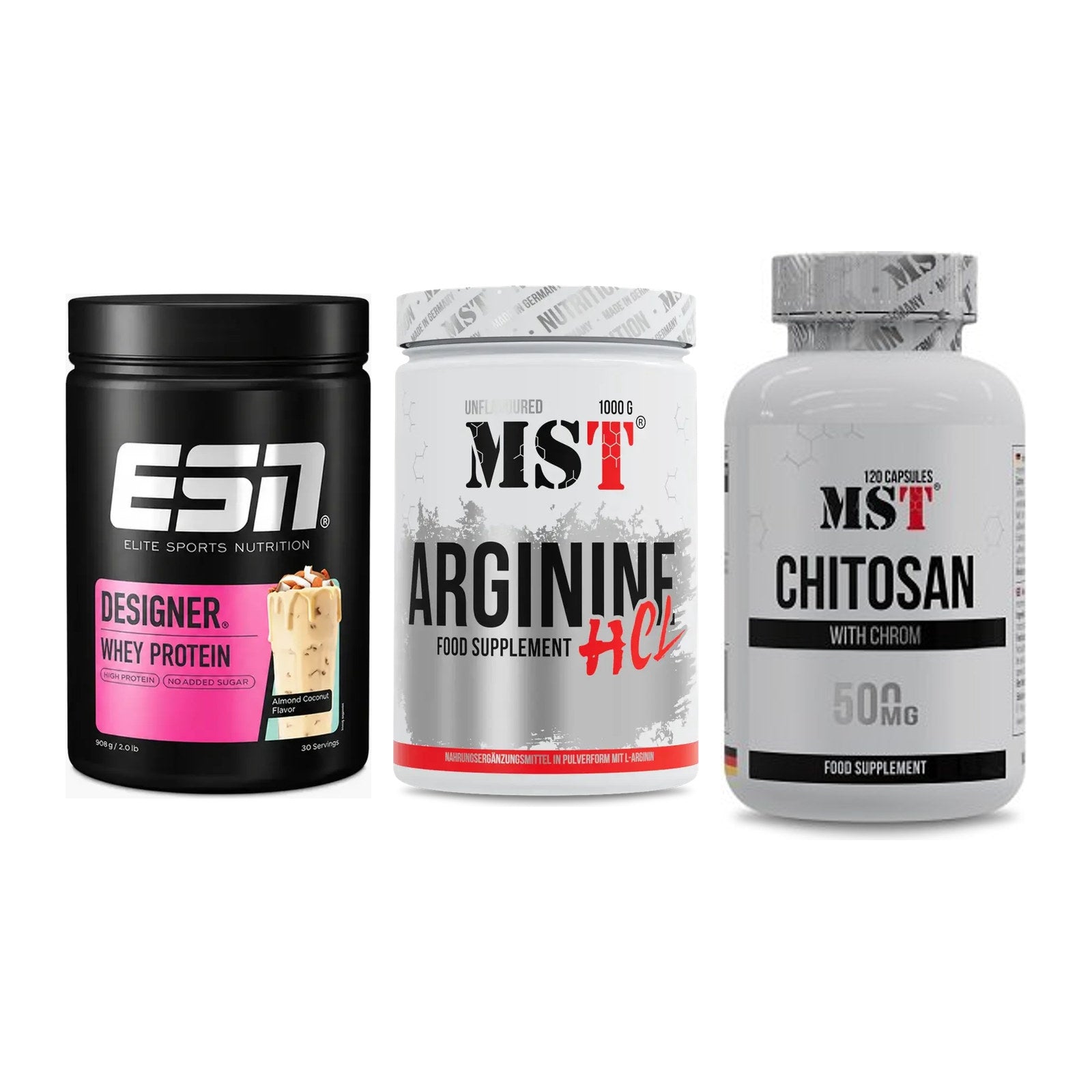 Definitionsphase-Set: ESN Designer + MST Arginine + MST Chitosan – alle enthaltenen Artikel