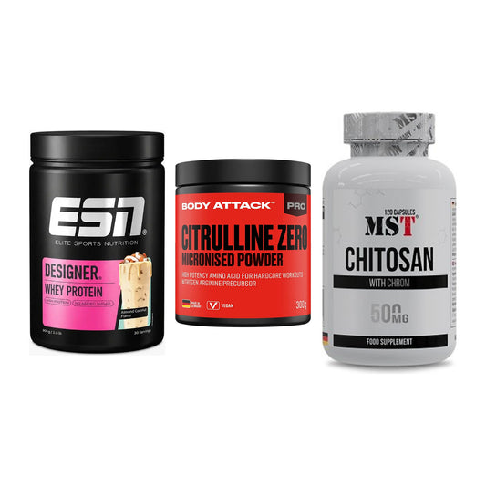 Definitionsphase-Set: ESN Designer + Body Attack + MST Chitosan – alle enthaltenen Artikel
