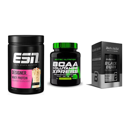Definitionsphase-Set: ESN Designer + Scitec BCAA + BioTech Black – alle enthaltenen Artikel