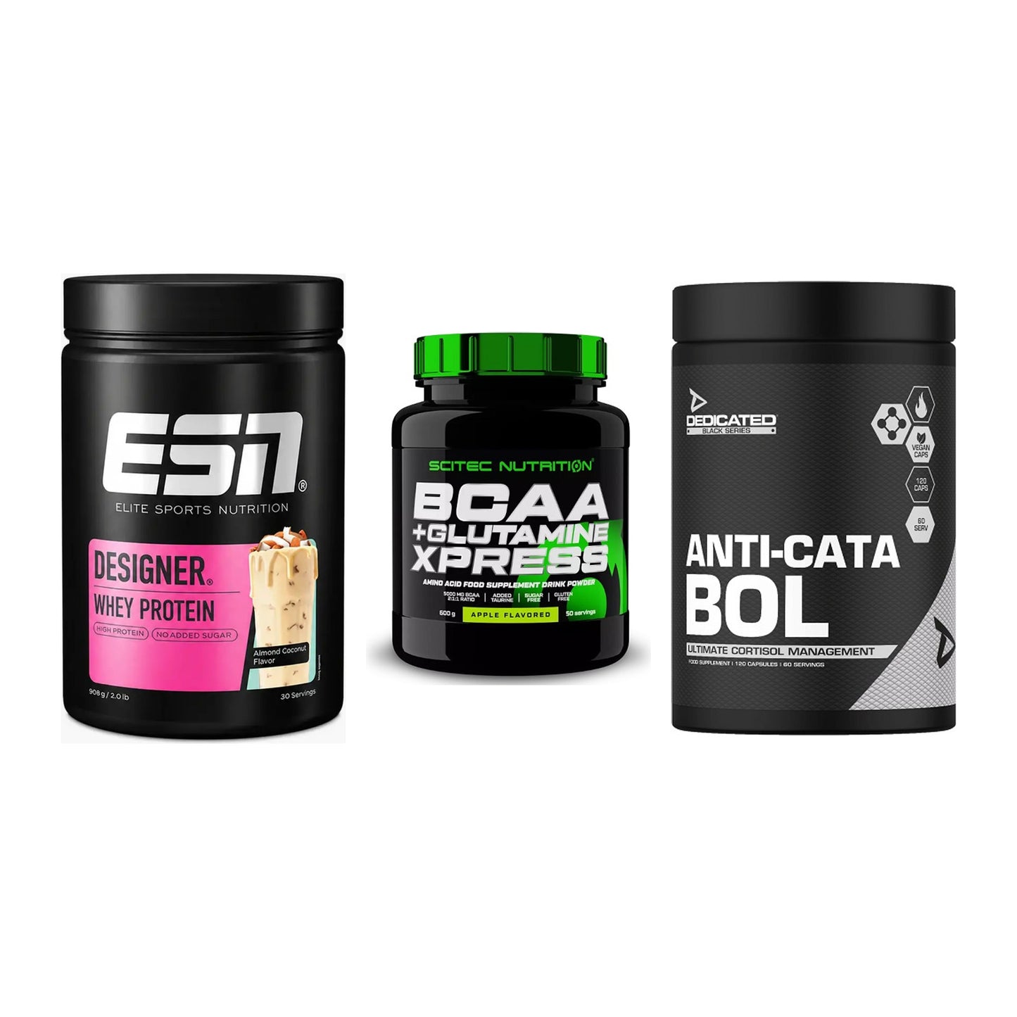 Definitionsphase-Set: ESN Designer + Scitec BCAA + Dedicated – alle enthaltenen Artikel