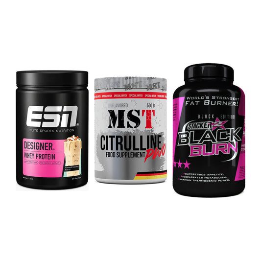 Definitionsphase-Set: ESN Designer + MST Citrulline + Stacker2 Black – alle enthaltenen Artikel
