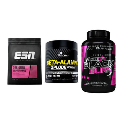 Definitionsphase-Set: ESN Designer + Olimp Beta-Ala + Stacker2 Black – alle enthaltenen Artikel