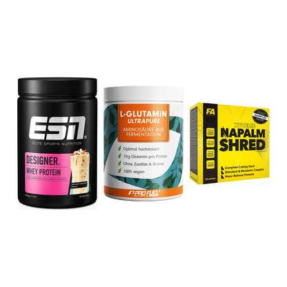 Definitionsphase-Set: ESN Designer + ProFuel Glutam + FA Nutrition – alle enthaltenen Artikel