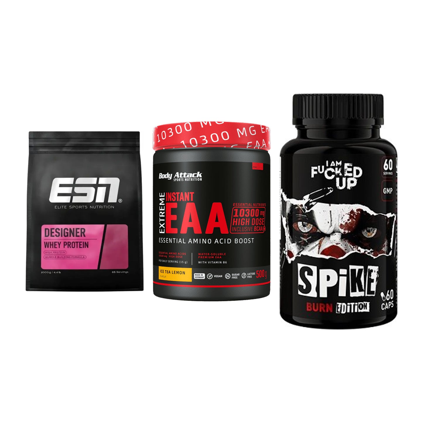 Definitionsphase-Set: ESN Designer + Body Attack + Swedish Supple – alle enthaltenen Artikel