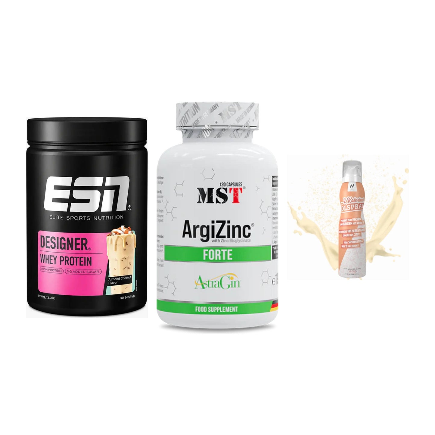 Definitionsphase-Set: ESN Designer + MST ArgiZinc + More Nutrition – alle enthaltenen Artikel