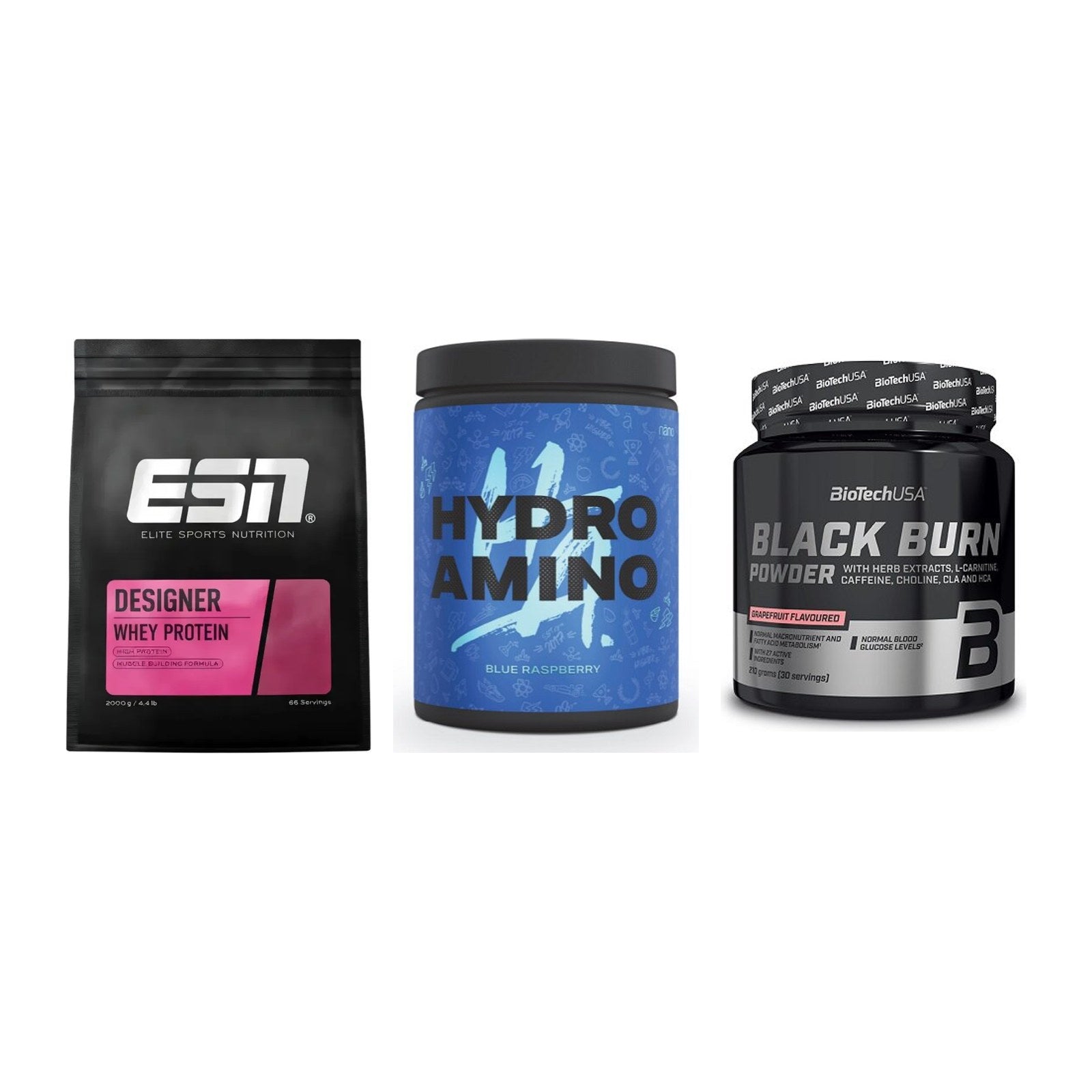 Definitionsphase-Set: ESN Designer + Nanosupps + BioTech Black – alle enthaltenen Artikel