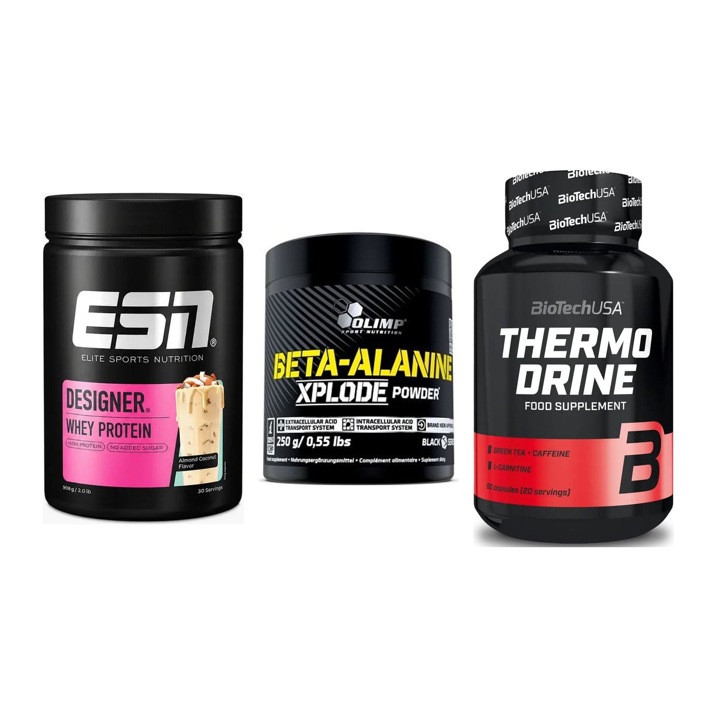 Definitionsphase-Set: ESN Designer + Olimp Beta-Ala + BioTech Thermo – alle enthaltenen Artikel