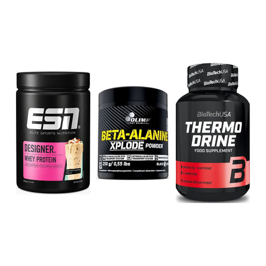 Definitionsphase-Set: ESN Designer + Olimp Beta-Ala + BioTech Thermo – alle enthaltenen Artikel