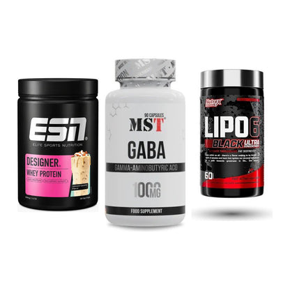 Definitionsphase-Set: ESN Designer + MST GABA + Nutrex Lipo 6 – alle enthaltenen Artikel