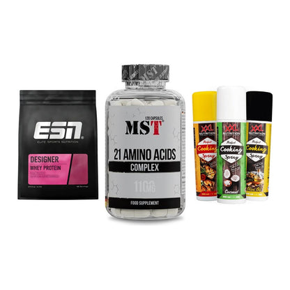 Definitionsphase-Set: ESN Designer + MST 21 Amino + XXL Nutrition – alle enthaltenen Artikel
