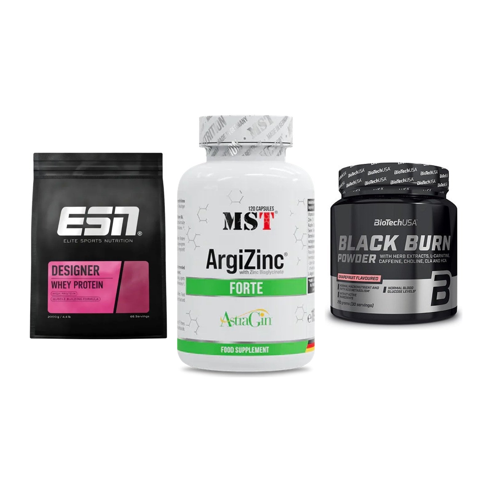 Definitionsphase-Set: ESN Designer + MST ArgiZinc + BioTech Black – alle enthaltenen Artikel