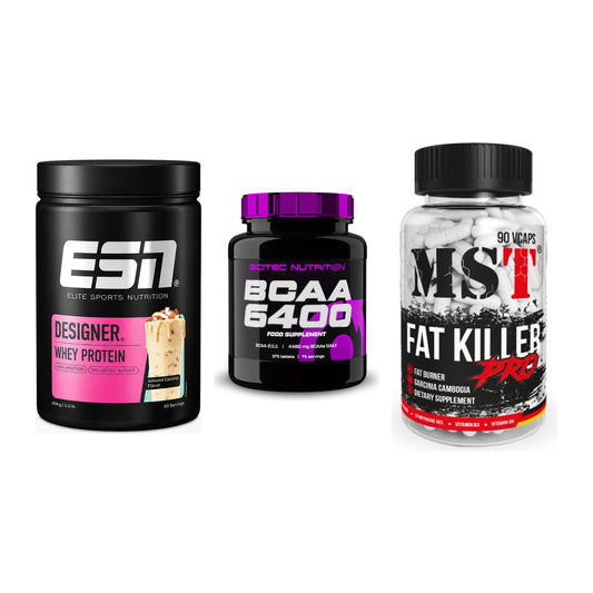 Definitionsphase-Set: ESN Designer + Scitec BCAA + MST Fat Killer – alle enthaltenen Artikel