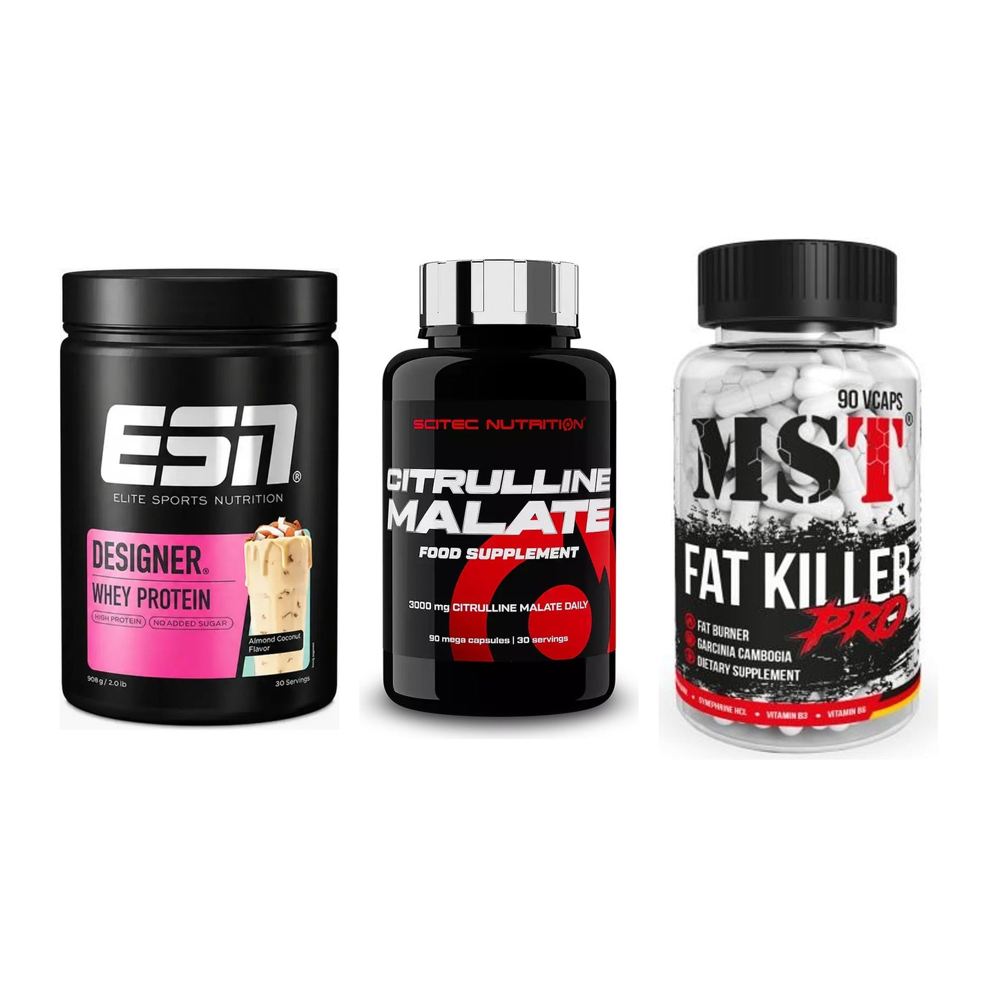 Definitionsphase-Set: ESN Designer + Scitec Citrull + MST Fat Killer – alle enthaltenen Artikel
