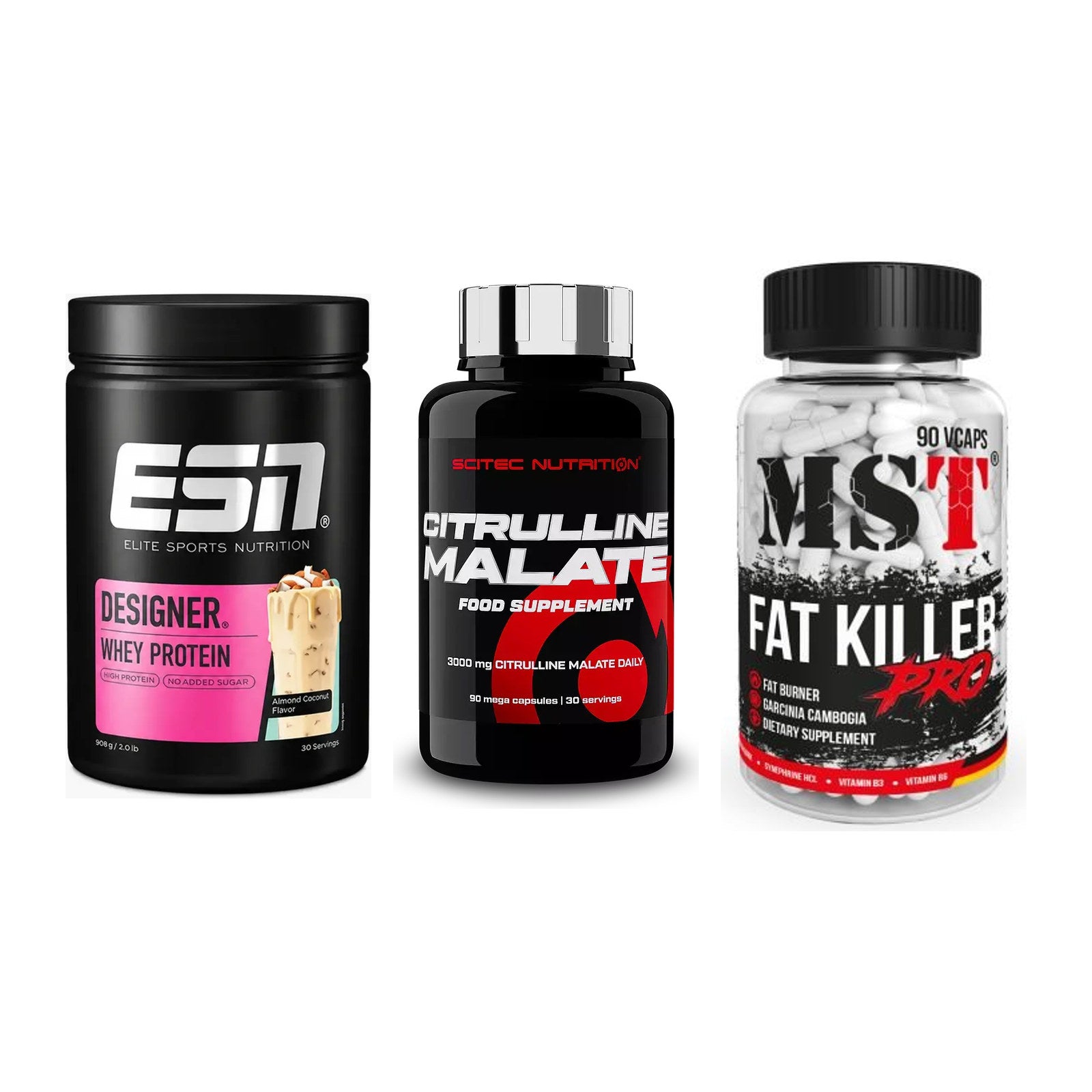Definitionsphase-Set: ESN Designer + Scitec Citrull + MST Fat Killer – alle enthaltenen Artikel