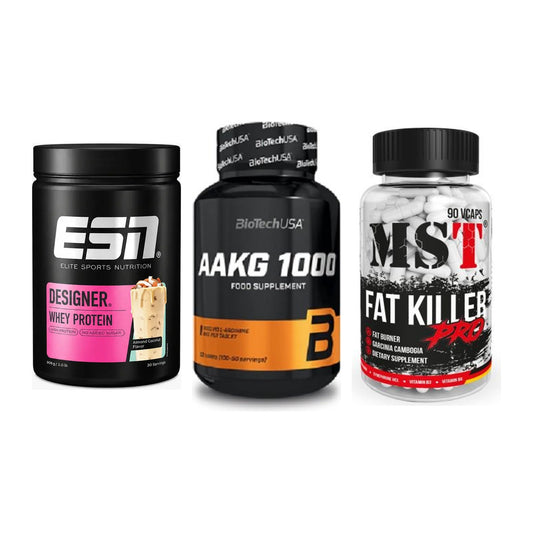 Definitionsphase-Set: ESN Designer + BioTech AAKG + MST Fat Killer – alle enthaltenen Artikel