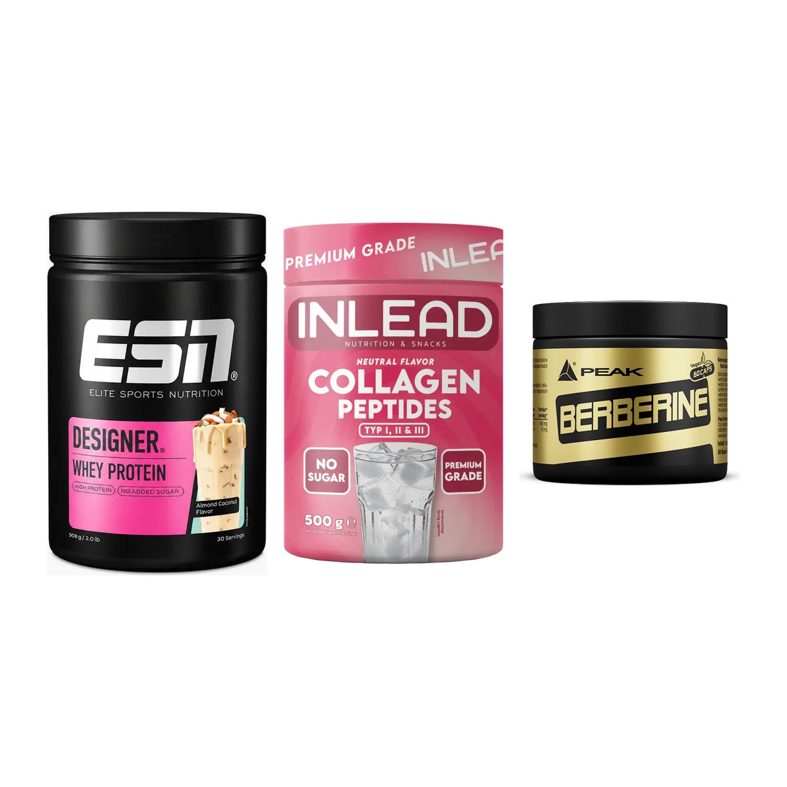 Definitionsphase-Set: ESN Designer + INLEAD Collage + Peak Berberine – alle enthaltenen Artikel
