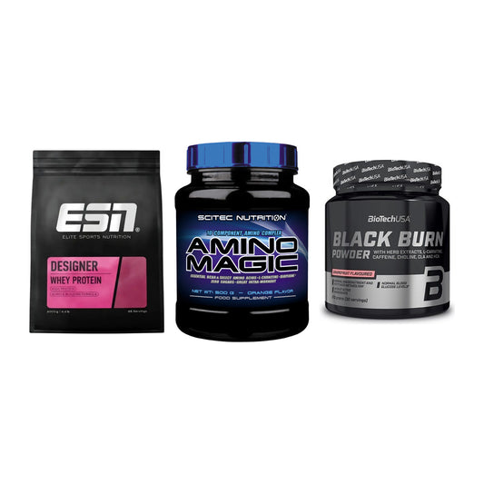 Definitionsphase-Set: ESN Designer + Scitec Amino + BioTech Black – alle enthaltenen Artikel