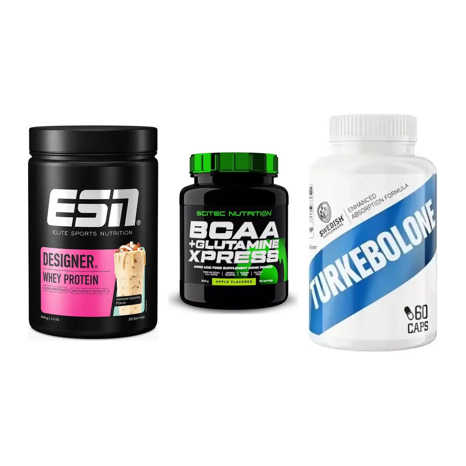 Definitionsphase-Set: ESN Designer + Scitec BCAA + Swedish Supple – alle enthaltenen Artikel