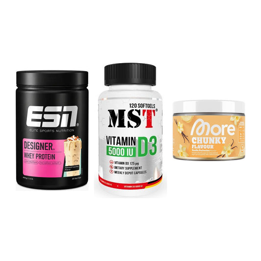 Definitionsphase-Set: ESN Designer + MST Vitamin D3 + More Nutrition – alle enthaltenen Artikel