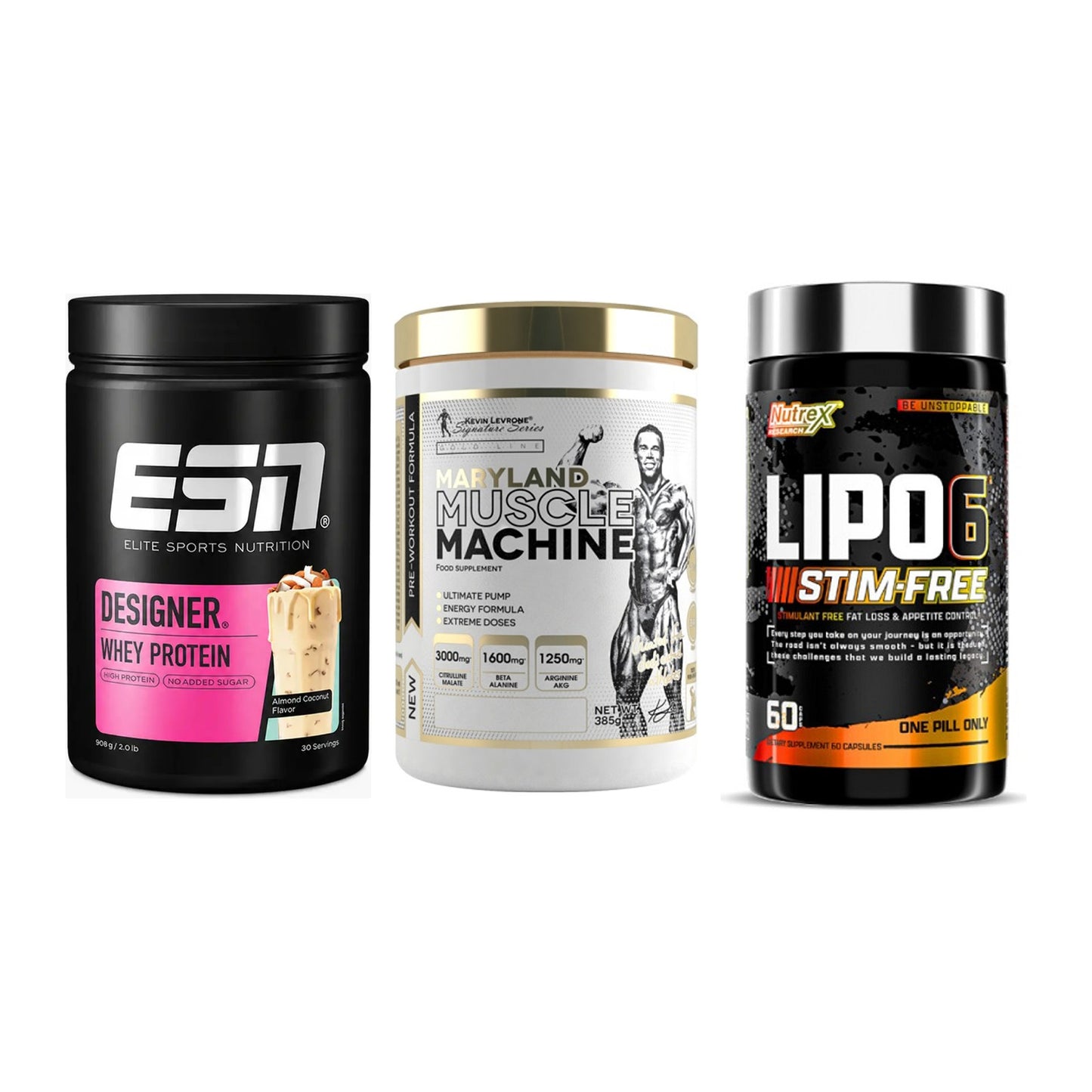 Definitionsphase-Set: ESN Designer + Kevin Levrone + Nutrex Lipo 6 – alle enthaltenen Artikel