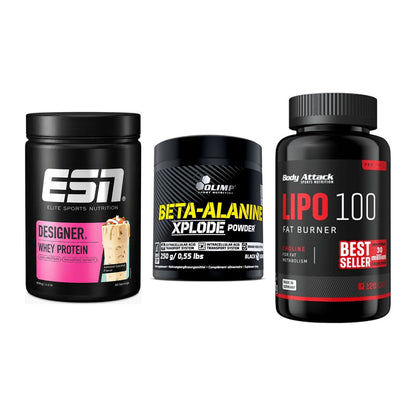 Definitionsphase-Set: ESN Designer + Olimp Beta-Ala + Body Attack – alle enthaltenen Artikel