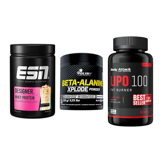 Definitionsphase-Set: ESN Designer + Olimp Beta-Ala + Body Attack – alle enthaltenen Artikel