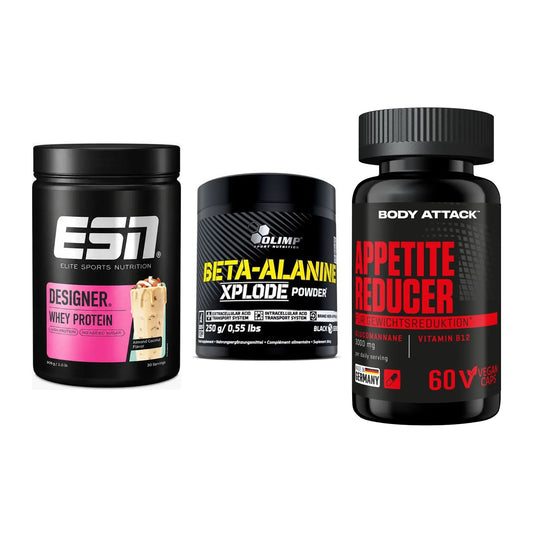 Definitionsphase-Set: ESN Designer + Olimp Beta-Ala + Body Attack – alle enthaltenen Artikel