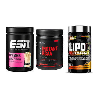Definitionsphase-Set: ESN Designer + Body Attack + Nutrex Lipo 6 – alle enthaltenen Artikel