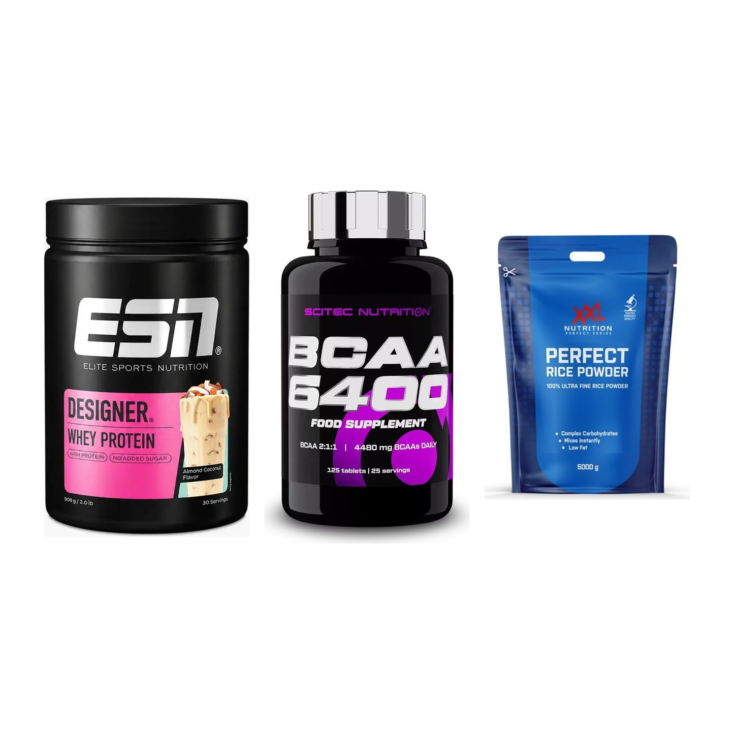 Definitionsphase-Set: ESN Designer + Scitec BCAA + XXL Nutrition – alle enthaltenen Artikel