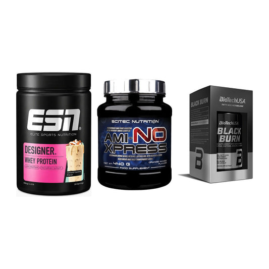 Definitionsphase-Set: ESN Designer + Scitec Ami-NO + BioTech Black – alle enthaltenen Artikel