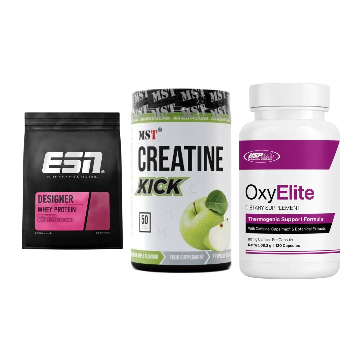 Definitionsphase-Set: ESN Designer + MST Creatine + USP Labs – alle enthaltenen Artikel