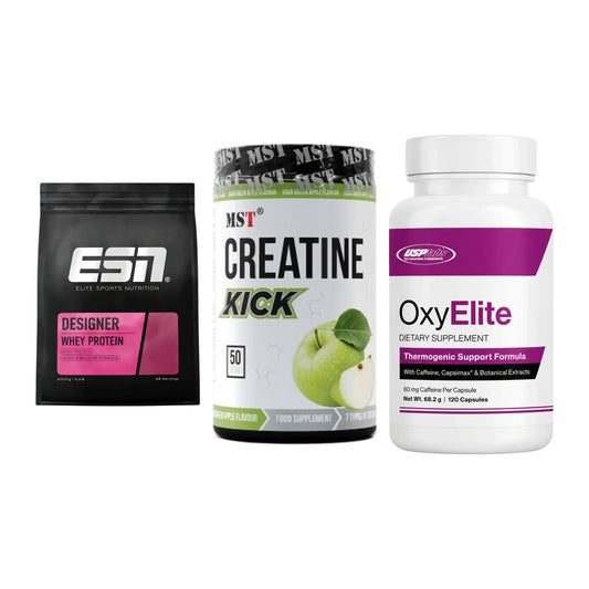 Definitionsphase-Set: ESN Designer + MST Creatine + USP Labs – alle enthaltenen Artikel