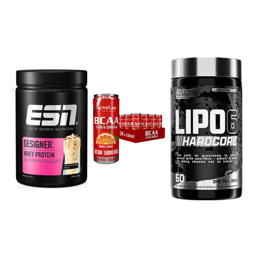 Definitionsphase-Set: ESN Designer + Activlab BCAA + Nutrex Lipo 6 – alle enthaltenen Artikel